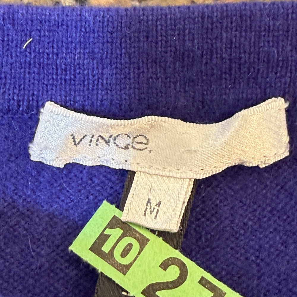 Vince Deep Purple Cashmere bell sleeved sweater